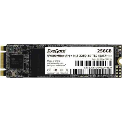 Накопитель SSD ExeGate NextPro+ UV500TS256, 256Gb, SATA III, M.2 2280, R/W 561/500