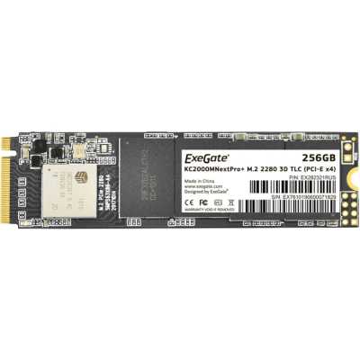 Накопитель SSD ExeGate NextPro+ KC2000TP256, 256Gb, M.2 2280, PCIe 3.0 x4, NVMe, R/W 1500/900