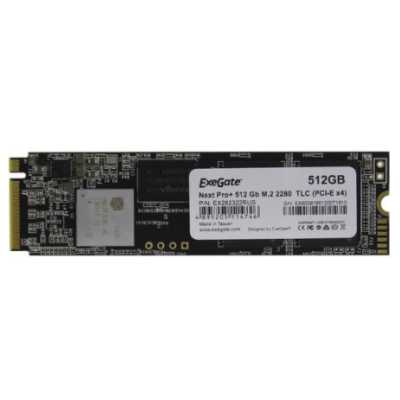 Накопитель SSD ExeGate NextPro+ KC2000TP512, 512Gb, M.2 2280, PCIe 3.0 x4, NVMe, R/W 1600/1200