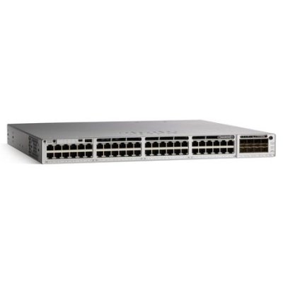 Коммутатор Cisco Catalyst 9300 C9300-48P-E, 48×1 Гбит/с PoE+ + 4×10 Гбит/с SFP+, управляемый