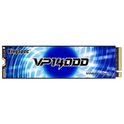 Твердотельный накопитель Kingspec SSD VP14000 2280, 4096GB, M.2(22x80мм), NVMe, PCIe 5.0 x4, 3D TLC, R/W 14000/13000MB/s, IOPs 1 145 000/1 087 000, TBW 2400, DWPD 0.5 (3 года)