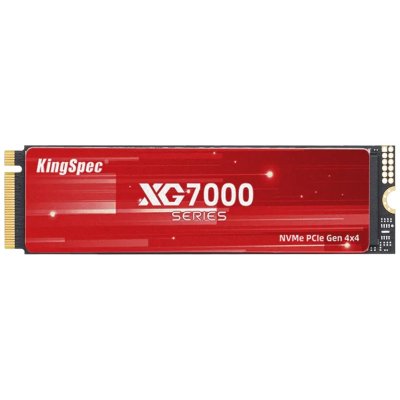 Накопитель SSD KingSpec XG7000, 1Tb, PCIe 4.0 x4, M.2 2280, NVMe, R/W 7400/6600
