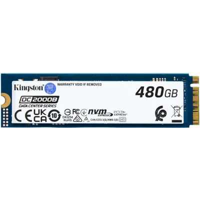 Накопитель SSD Kingston DC2000B, 480Gb, PCIe 4.0 x4, M.2 2280, R/W 7000/800