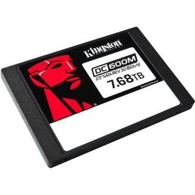 Накопитель SSD Kingston DC600M, 7680 Gb, SATA III, R/W 560/530 МБ/с