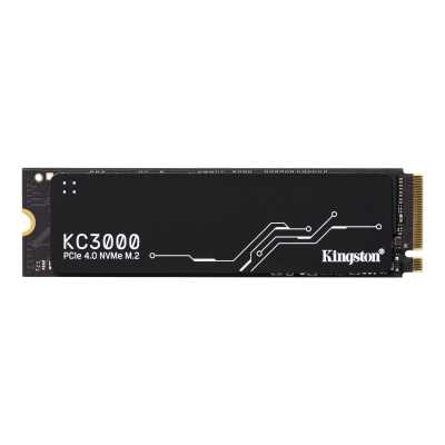 Накопитель SSD M.2 2280 2048Gb Kingston KC3000 Client SSD SKC3000S/2048G PCIe 4.0 NVMe, 7000/7000, IOPS 1000/1000K, MTbF 1.8M, 3D TLC, 1600TbW, 0.71DWPD, with Heat Spreader (5 лет), RTL
