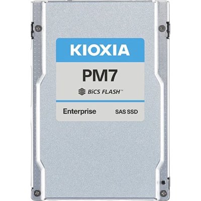 Серверный твердотельный накопитель KIOXIA SSD PM7-V, 1600GB, 2.5" 15mm, SAS 24G, TLC, R/W 4200/3400 MB/s, IOPs 720K/320K, TBW 8760, DWPD 3 (12 мес.)