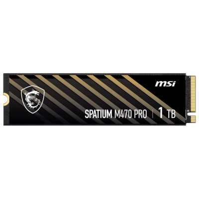 Накопитель SSD MSI M.2 2280 1Tb SPATIUM M470 PRO Client SSD S78-440L0J0-P83, PCIe Gen4x4 with NVMe