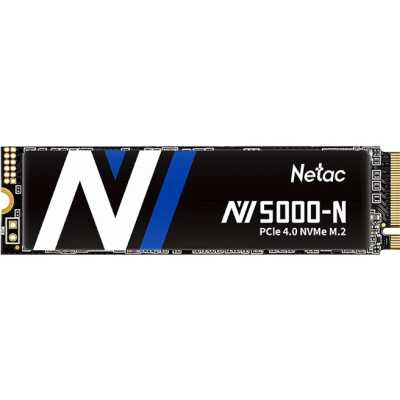 Накопитель SSD Netac NV5000 Pro, 500Gb, M.2 2280, PCIe 4.0 x4, NVMe, R/W 4800/2700, с радиатором