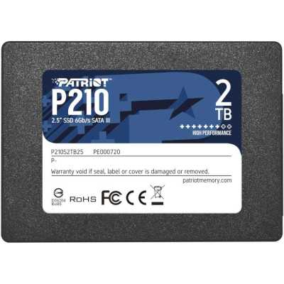 Накопитель SSD Patriot P210, 2Tb, SATA III, 2.5", R/W 520/430