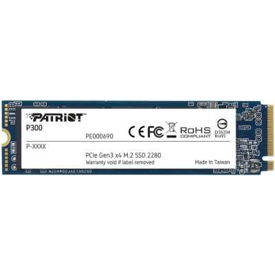 Накопитель SSD Patriot P300, 2Tb, PCIe 3.0 x4, M.2 2280, NVMe, R/W 2100/1650
