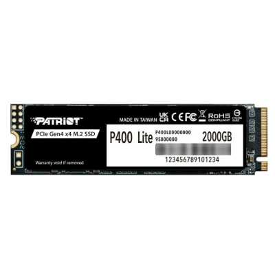 Накопитель SSD Patriot PCIe 4.0 x4 2Tb P400LP2KGM28H P400 Lite M.2 2280