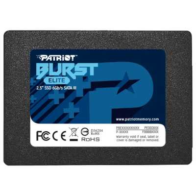 Накопитель SSD Patriot Burst Elite, 1.92Tb, SATA, 2.5", R/W 450/320