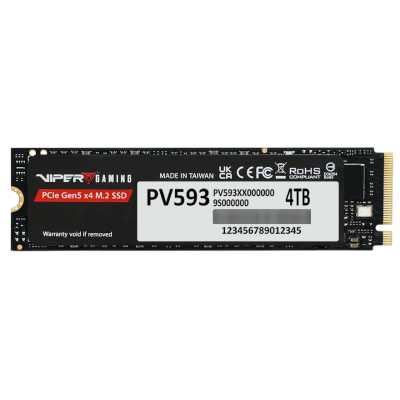 Накопитель SSD M.2 Viper 4.0Tb VP593 Series PV593P4TbM28H (PCI-E 5.0 x4, up to 14000/13000MBs, 3D TLC, 3000TbW, DRAM, NVMe 2.0, SM2508)