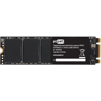 Накопитель SSD PC Pet SATA III 2Tb PCPS002T1 M.2 2280 OEM