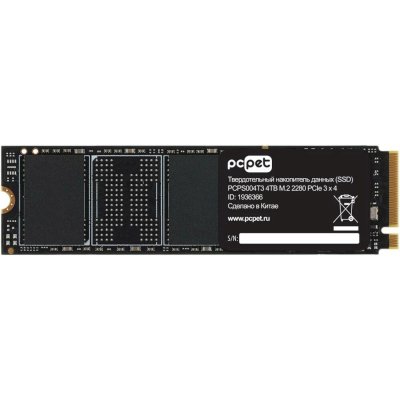 Накопитель SSD PC Pet PCI-E 3.0 x4 4Tb PCPS004T3 M.2 2280 OEM