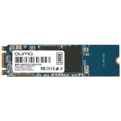 Накопитель SSD 240Gb M2 2280 QUMO Novation TLC 3D (Q3DT-240GMSY-M2) R/W 560/530; 52K/72K IOPS; MAS1102A OEM