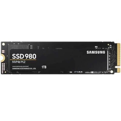 Накопитель SSD Samsung 980, 1000Gb, PCIe 3.0 x4, M.2 2280, NVMe, R/W 3500/3000