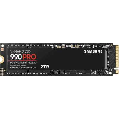 Накопитель SSD Samsung 990 PRO, 2Tb, PCIe 4.0 x4, M.2 2280, NVMe, R/W 7450/6900