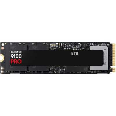 Накопитель SSD Samsung M.2 2280 8TB 9100 PRO черный Client SSD PCIe Gen5x4 with NVMe, 14800/13400, MTBF 1.5M, 3D NAND, 8192MB, 4800TBW, 0,33DWPD