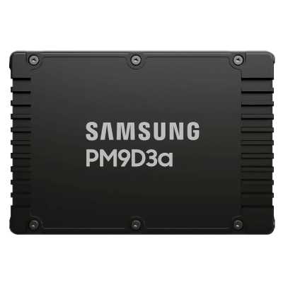 Накопитель SSD Samsung PM9D3a, 960Gb, U.3(2.5" 15мм), NVMe, PCIe 5.0x4, 3D TLC, R/W 12000/1600Mb/s, IOPs 1 000 000/70 000, TbW 1752, DWPD 1 (12 мес.)