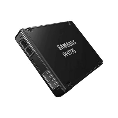 Накопитель SSD Samsung PM1733a, 7680Gb, U.2, 2.5", NVMe, R/W 7500/4100
