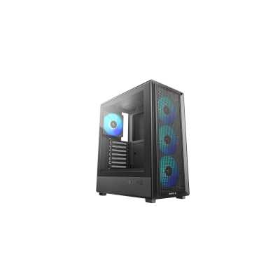 Корпус Deepcool CC550 4F Mid-Tower, Black [TG, USB 3.0, Type-C, 4x120 ARGB fans, no PSU]