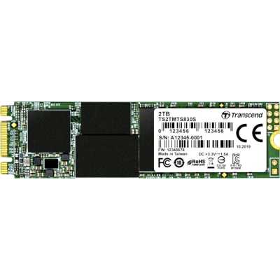 Накопитель SSD Transcend MTS830S, 2Tb, M.2 SATA III, R/W 560/520