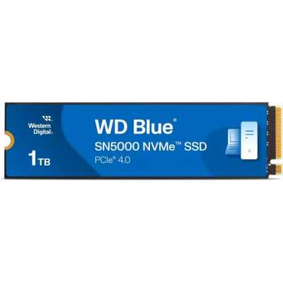 Накопитель SSD Western Digital WD Blue SN5000, 1Tb, PCIe 4.0 x4, M.2 2280, NVMe, R/W 5150/4900