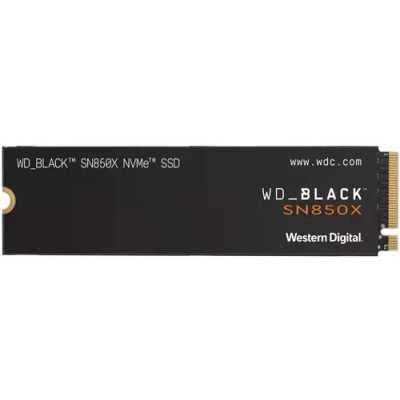 Накопитель SSD WD 2Tb Black SN850X, M.2(22x80мм), NVMe, PCIe 4.0 x4, 3D TLC, R/W 7300/6600Mb/s, IOPs 1 200 000/1 100 000, TbW 1200, DWPD 0.3 (12 мес.)