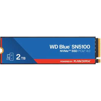 Накопитель SSD 2TB WD Blue SN5100, NVMe, M.2 2280, PCI-E 4x4 R/W - 6700/7100 Mb/s