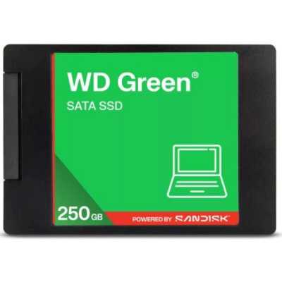 Накопитель SSD 250Gb WD Green, 2.5", SATA III, R/W - 545/510 MB/s 3D-NAND