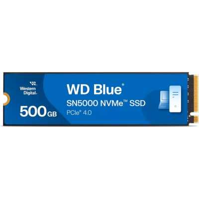 Накопитель SSD WD Blue SN5000, 500Gb, PCIe 4.0 x4, M.2 2280, NVMe, R/W 5000/4000