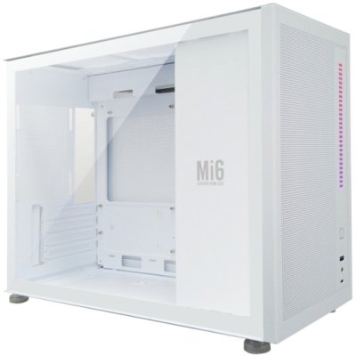 Корпус 1STPLAYER MIKU Mi6 Mi6-WH белый без БП боковая панель из закаленного стекла USB Type-C USB 3.0 audio