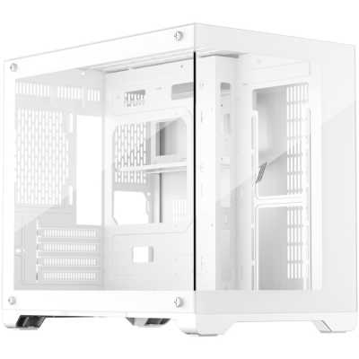 Корпус 1STPLAYER MEGAVIEW MV6-T MV6-TP-WH белый без БП боковая и передняя панель из закаленного стекла 2*USB 3.0 audio