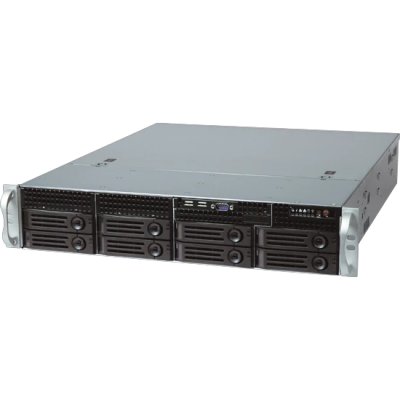Серверный корпус/ 2U chassis; ATX, Micro-ATX, Mini-ITX MBs; 8-port 12 Gbps SAS/ SATA to SAS BP; 8 x 3.5'' hsb + 2 x 3.5" internal; 7 x LP/ HL slot; 550W single; no rails