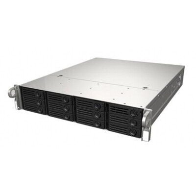 Серверный корпус 2U short chassis, 2x3.5'' swappable HDD tray, 2x3.5'' internal HDD bay