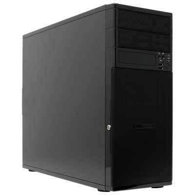 Серверный корпус 4-trays Workstation Chassis 2 x 5.25" drive bays 4 x 3.5" swappable HDD trays; 4-port 6 Gbps SAS/SATA to SATA HDD; no PSU onboard (AC-PS7500 optional)