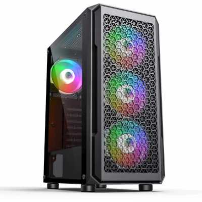 Корпус Accord ACC-3338 черный без БП ATX 6x120mm 1xUSB2.0 1xUSB3.0 audio bott PSU