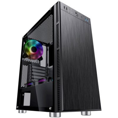 Корпус Accord 3407 черный без БП ATX 8x120mm 2xUSB2.0 1xUSB3.0 audio bott PSU