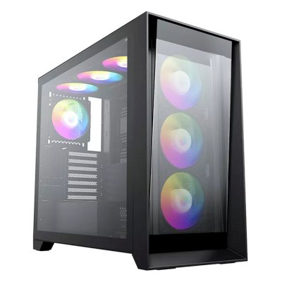 Компьютерный корпус "Lagrange"; ATX, черный, FANS: 120мм ARGb: 3 Top + 1 Rear + HUB. Drive bay int: 3x3,5"; + 3x2,5";. 2xUSB 3.0+1xUSB-C, Audio I/O, Up to 14x120мм Fans, GPU up to 425мм, PSU max 270мм, CPU cooler up to 190мм, SPCC 1,0мм metal, 4мм TG side