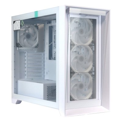 Компьютерный корпус ACD Lagrange; ATX, белый, FANS: 120мм ARGb: 3 Top + 1 Rear + HUB. Drive bay int: 3x3,5"; + 3x2,5";. 2xUSB 3.0+1xUSB-C, Audio I/O, Up to 14x120мм Fans, GPU up to 425мм, PSU max 270мм, CPU cooler up to 190мм, SPCC 1,0мм metal, 4мм TG sid