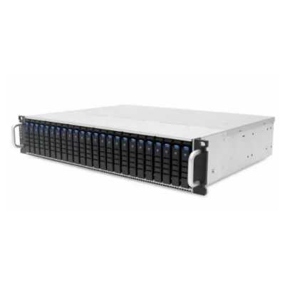 Компьютерный корпус AIC XJ1-20246-02 2U 24x 2.5"; hot-swap bays, hot-swap JBOD with dual SAS 12G expander controller, dual BMC, tool-less HDD tray, 550W 1+1 hot-swap redundant 80+ platinum, tool-less rail kit (35X series)