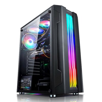 Компьютерный корпус ALSEYE Auro 3.0-B Mini-ITX/Micro ATX/ATX, USB 2.0*2+HD Audio+USB 3.0*1, ";H.D.D.(3.5";)*2pcs+S.S.D(2.5";)*2pcs, 354*185*413мм";