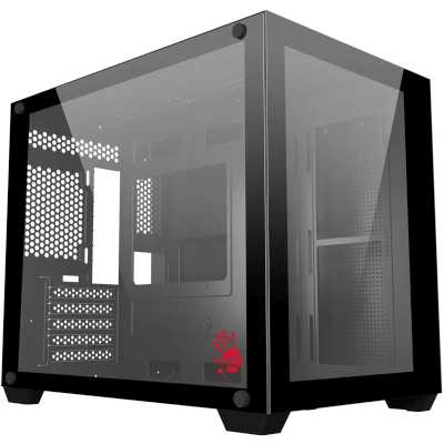 Компьютерный корпус Bloody BD-CC108 черный без БП mATX 9x120мм 2xUSB 3.0 audio bott PSU