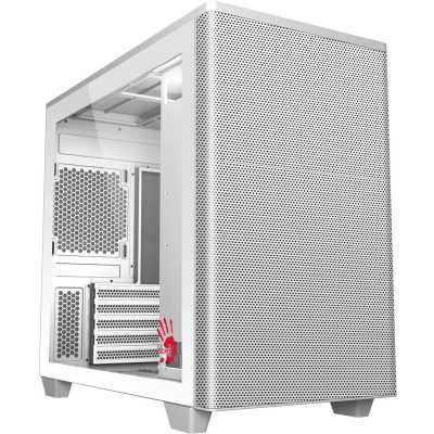 Компьютерный корпус Bloody BD-CC117F белый без БП mATX 5x120мм 1xUSB 2.0 1xUSB 3.0 audio bott PSU