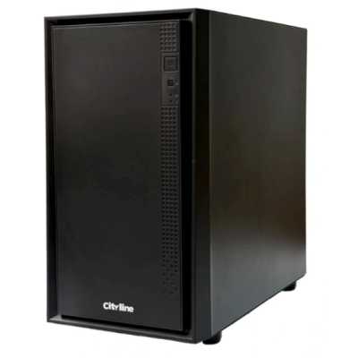 Корпус mATX CityLine SM02BK Black 2xUSB3.0/2xUSB2.0/1x12cm Fan Rear