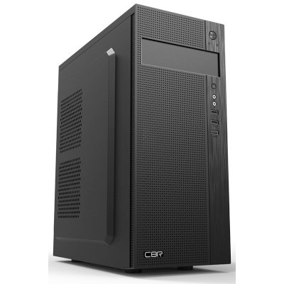 Компьютерный корпус CBR PCC-ATX-E185-WPSU ATX Miditower E185, без БП, 2*USB 2.0, HD Audio+Mic, черный