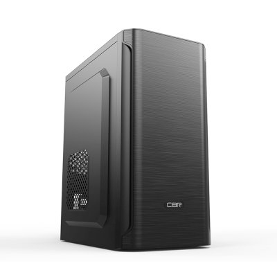 Компьютерный корпус CBR mATX Minitower MX10, c БП PSU-ATX400-08EC (400W/80мм), 2*USB 2.0, HD Audio+Mic, черный