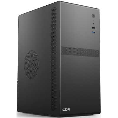 Корпус CBR mATX Minitower V203, без БП, 1*USB 3.0, 2*USB 2.0, HD Audio+Mic, Black [PCC-MATX-V203-WPSU]