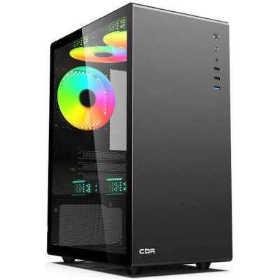 Корпус CBR ATX Miditower V500, без БП, 1*USB 3.0, 2*USB 2.0, HD Audio+Mic, Black [PCC-MATX-V500-WPSU]